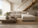 Room & Board 120” Mira Modular 4 Piece Sectional Sofa in Performance Gino Oatmeal