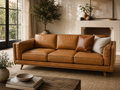 Article Sven 90” Sofa in Cognac Leather.