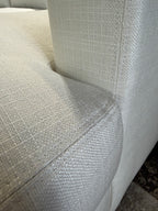 Potterybarn Turner Double Chaise U Shape Sectional in Alabaster, Performance Heathered Basketweave