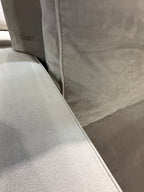 West Elm Harris 105” 3-Piece L-Shaped Sectional in Velvet Gray Microfiber