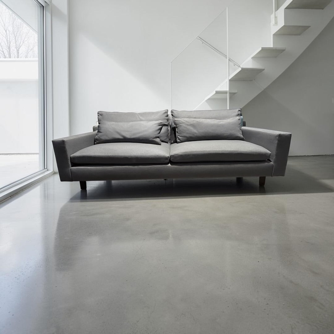 West Elm Harmony 92” Sofa, XL Deep in Eco Weave Pewter