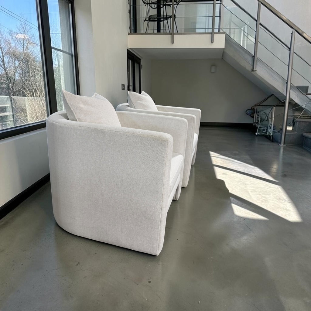 Room & Board Silva 2 x Lounge Side Chair in Sumner Ivory