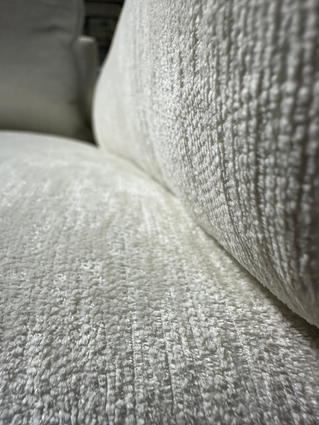 CB2 Crate & Barrel Camden 101" White Performance Fabric Sofa in Nomad Marshmallow