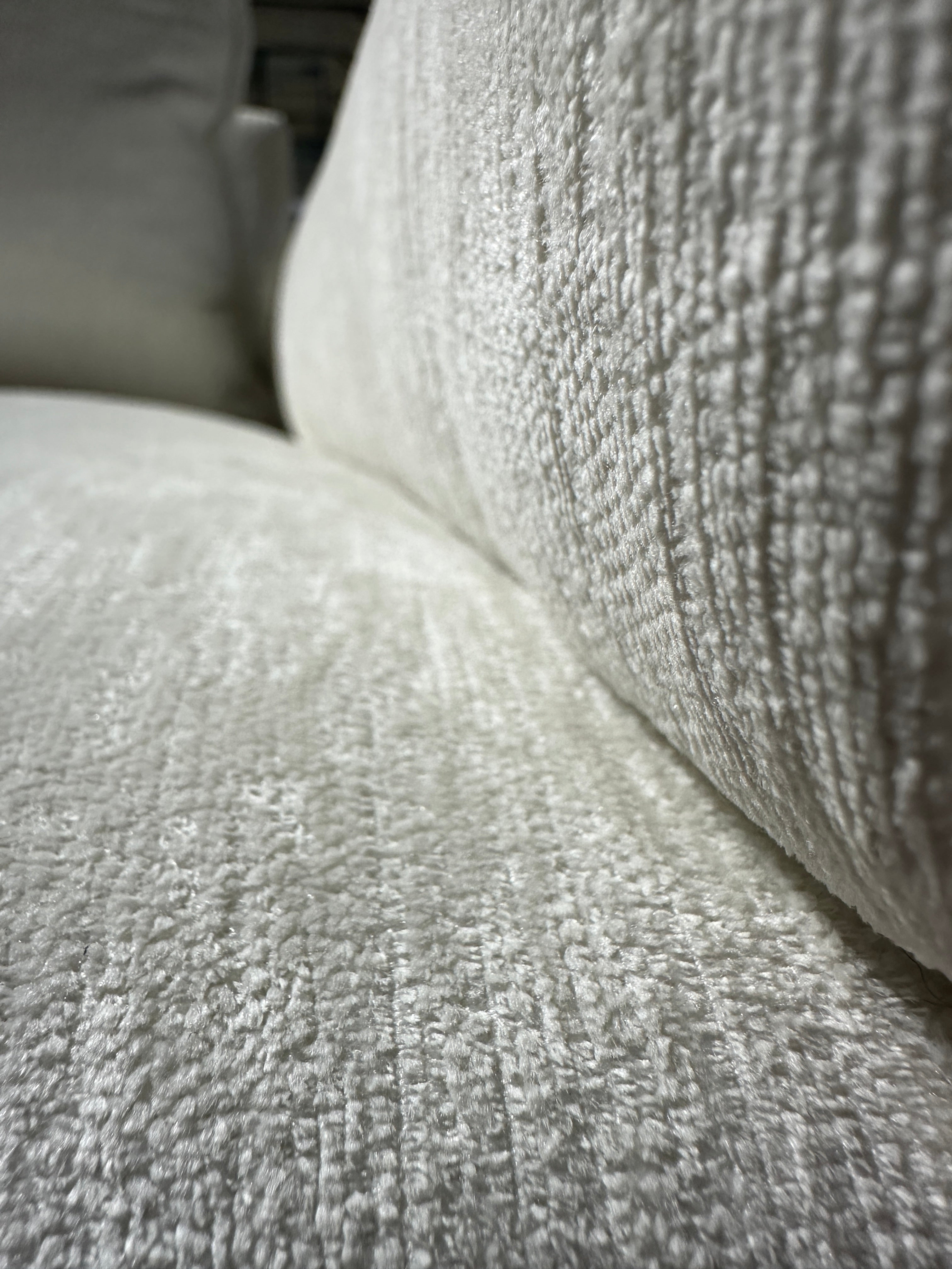 CB2 Crate & Barrel Camden 101" White Performance Fabric Sofa in Nomad Marshmallow