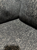 West Elm Harmony 2-Piece Sofa Chaise Sectional in Chunky Black Chenille