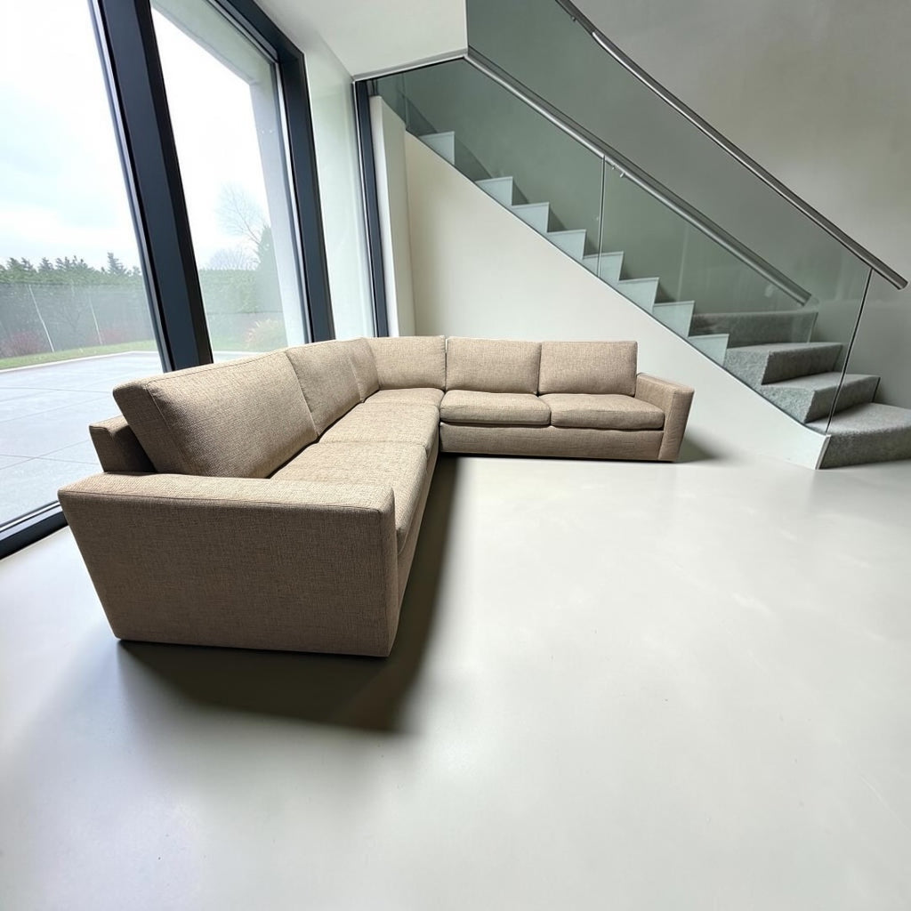 Room & Board Taft 113" 3 Piece L Shape Sectional in Tatum Stone