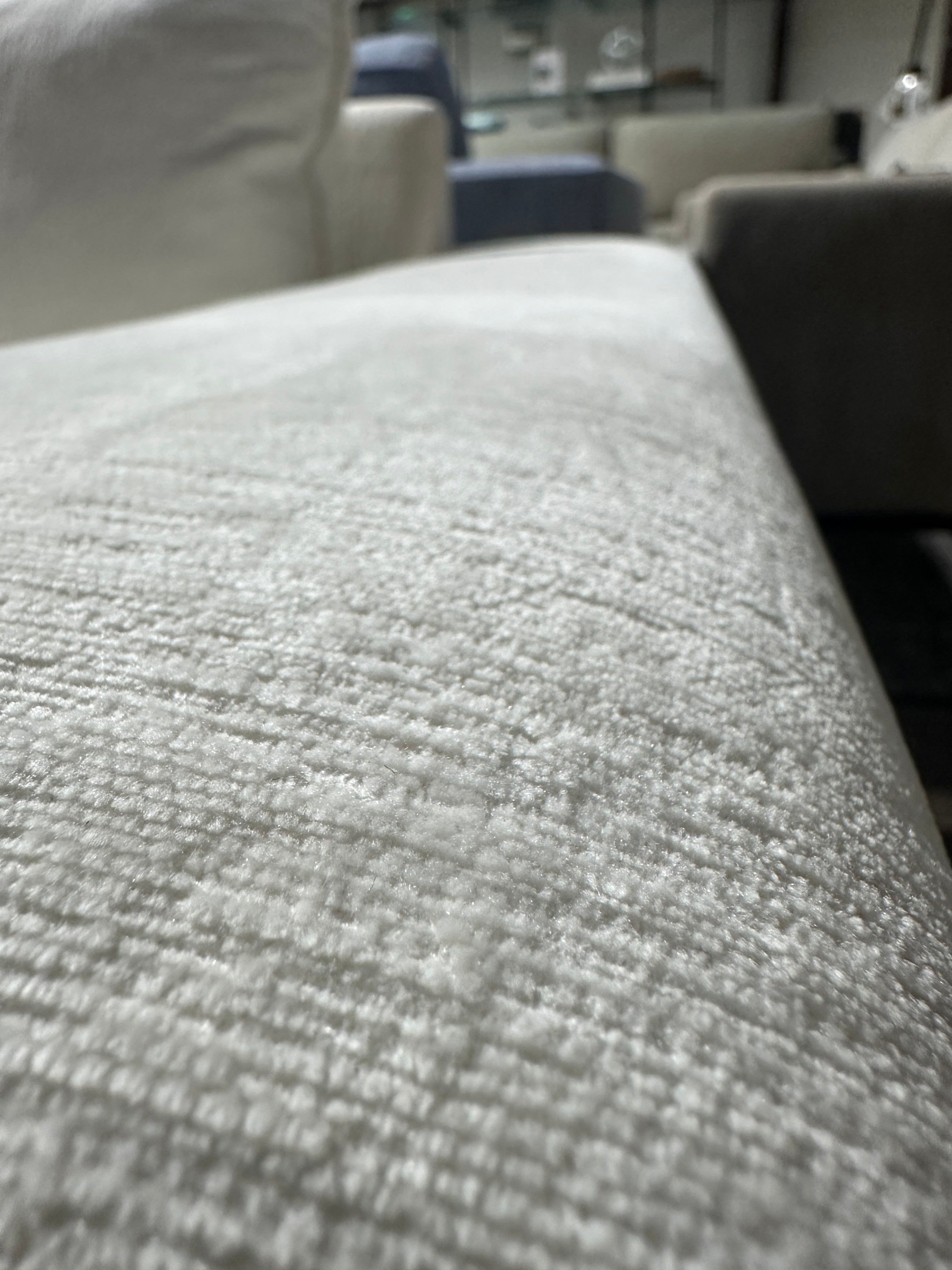 CB2 Crate & Barrel Camden 101" White Performance Fabric Sofa in Nomad Marshmallow
