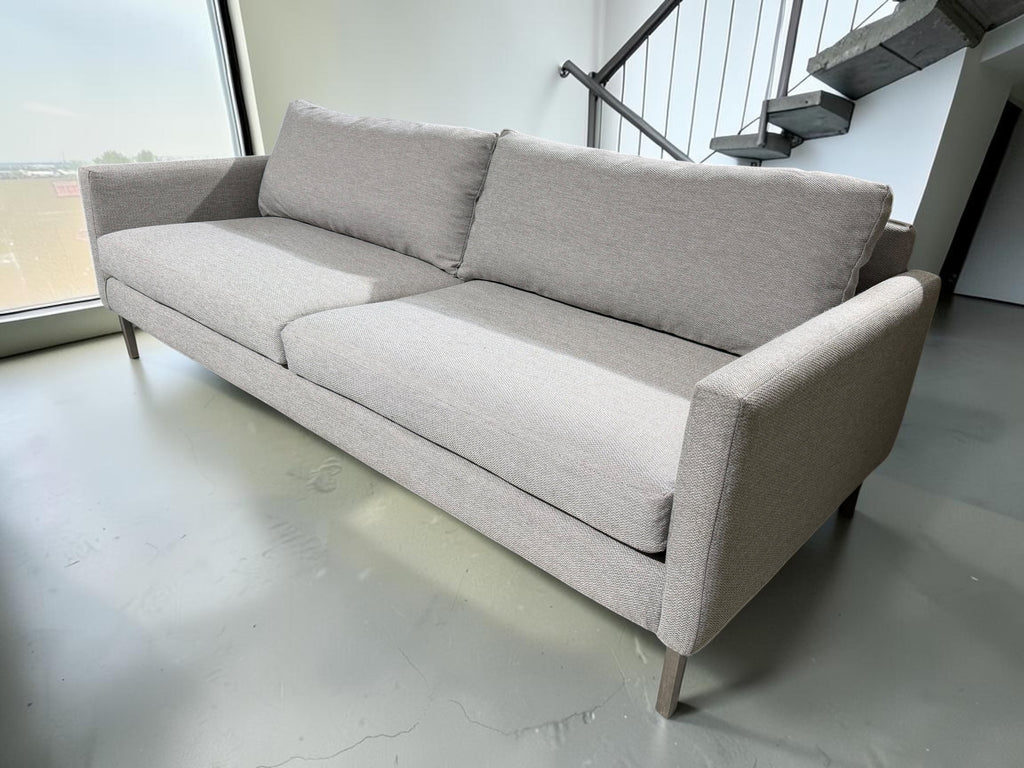Crate & Barrel Studio Series Track Arm Sofa in Linen Fog