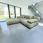 Rove Concepts Belia Sofa w/ Ottoman in Sage Velvet