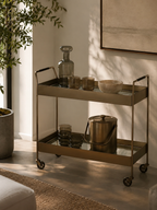 West Elm Gold Bar Cart