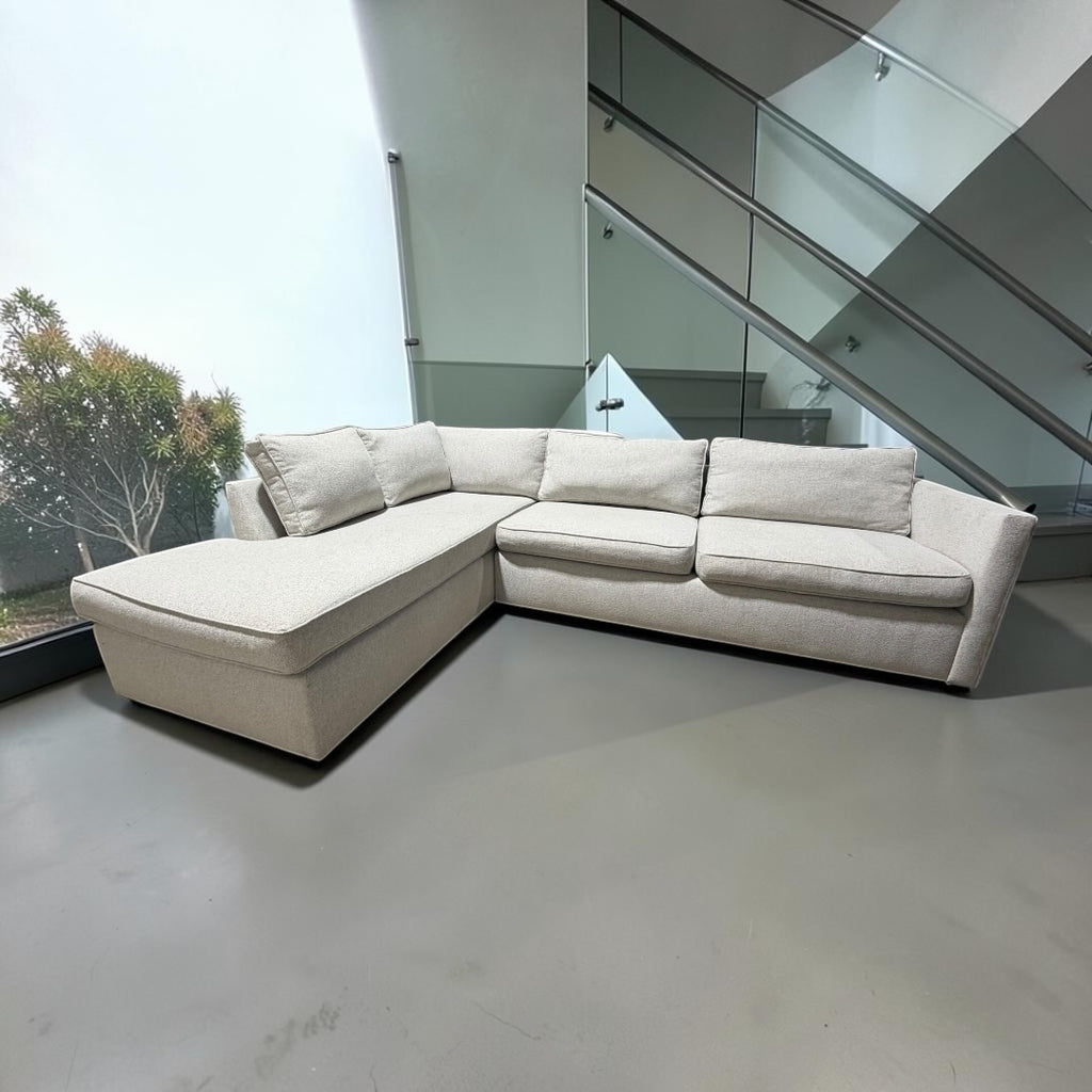 West Elm Harris 106” 2 Piece 
L-Shaped Sectional in Heathered Tweed