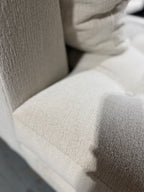Arhaus Bryden 129” Two-Piece Daybed Sectional Sofa in White Linen Weave