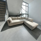 West Elm Shelter 105” Sectional Sofa in Gravel Twill