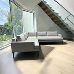 West Elm Andes 105” L-Shaped
Sectional Sofa with Ottoman in Gravel Twill