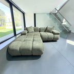 Rove Concepts Belia Sofa w/ Ottoman in Sage Velvet