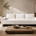 CB2 Crate & Barrel Camden 101" White Performance Fabric Sofa in Nomad Marshmallow