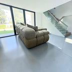 Rove Concepts Belia Sofa w/ Ottoman in Sage Velvet
