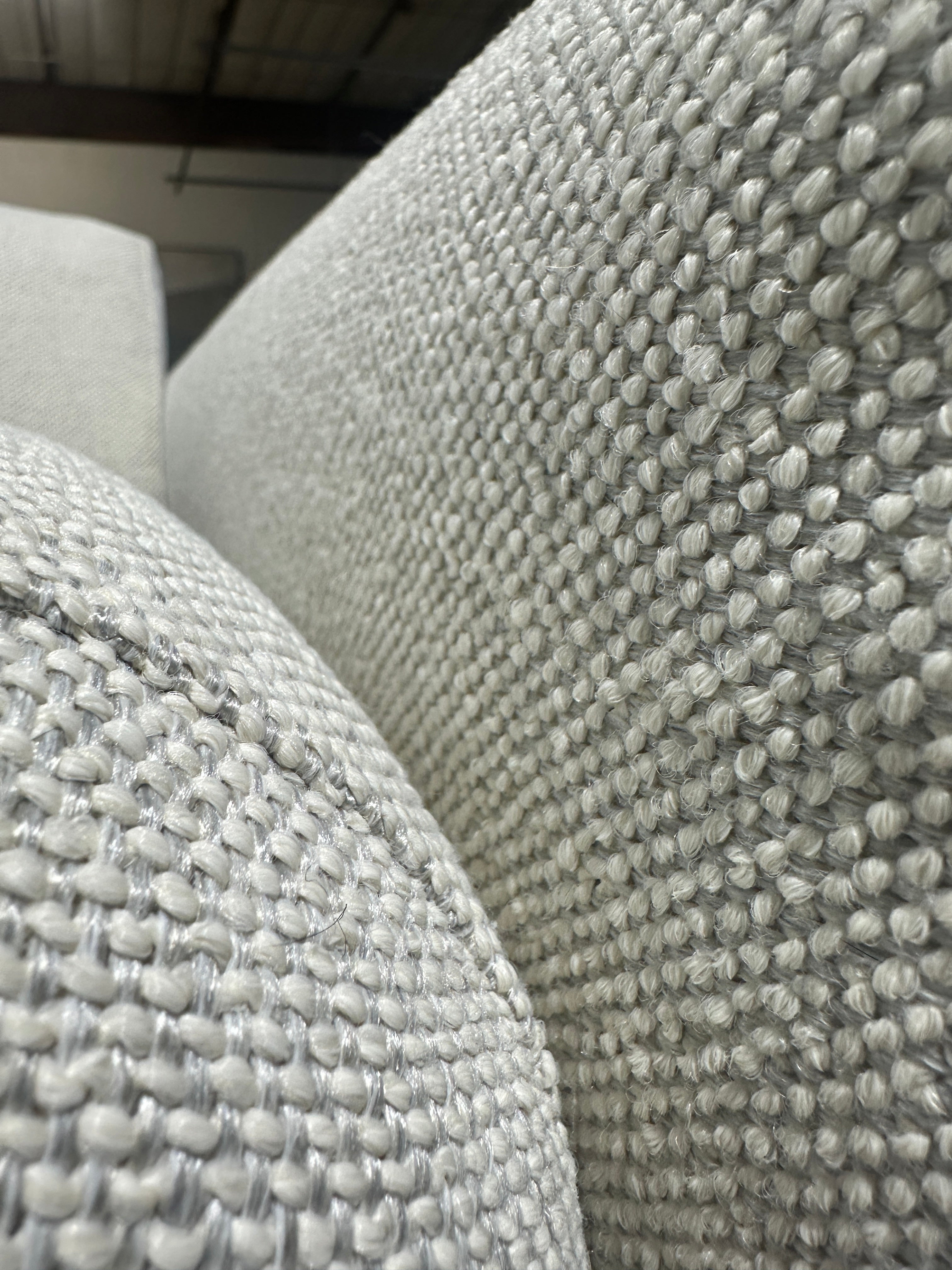 Crate & Barrel Aris 106” 3-Piece L-Shaped Bench Sectional Sofa in Thrive Fabric in Quartz
Performance Textured Basket Weave