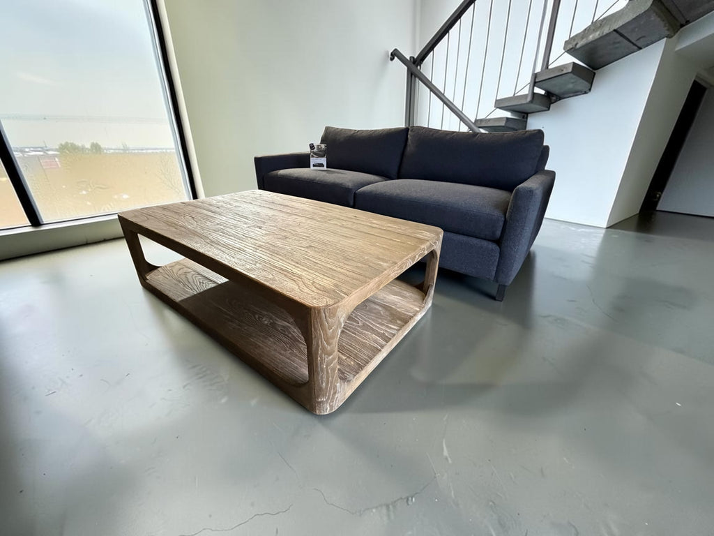 Restoration Hardware Trieste 46" Rectangular Coffee Table in Greige Oak