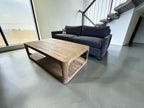 Restoration Hardware Trieste 46" Rectangular Coffee Table in Greige Oak