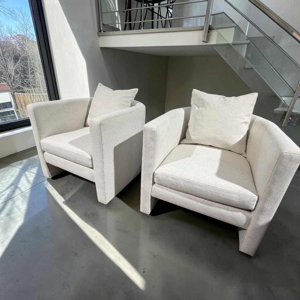 Room & Board Silva 2 x Lounge Side Chair in Sumner Ivory