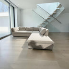 West Elm Shelter 105” Sectional Sofa in Gravel Twill