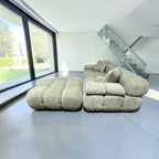 Rove Concepts Belia Sofa w/ Ottoman in Sage Velvet