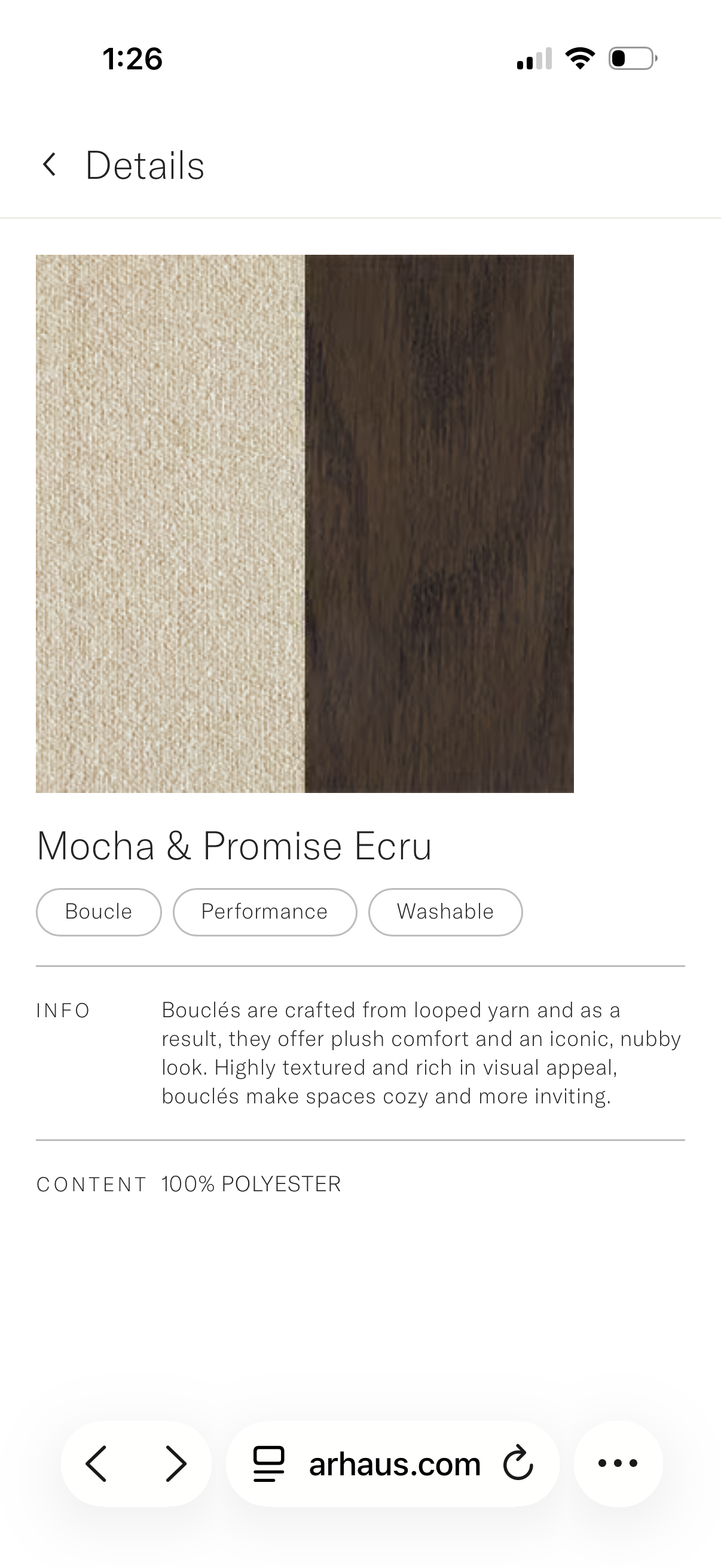 Arhaus Aimee 2 x Bar Stools in Mocha Drifted & Performance Nomad Snow fabric
Dimensions in pics