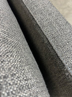 Restoration Hardware Cordoba 139” x 118” 3 Piece, XL wide Sofa Sectional, Heavy Down Blend Cushions in Charcoal Performance Linen Basketweave