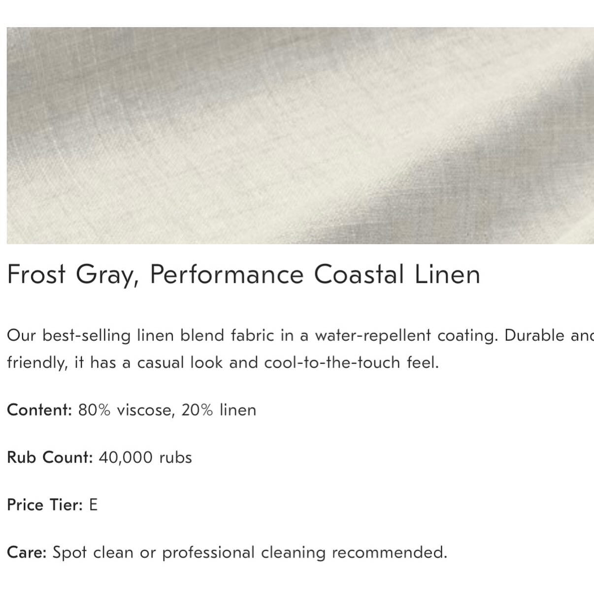 West Elm Harmony 158" U-Shape Sleeper Sectional in Frost Gray Linen Weave