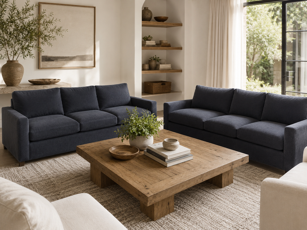 Room & Board Stevens 91” and 81” Sofas in Sumner Cadet
