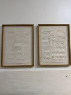 MasonArt Old Bricks w/ White Oak Frame Set of 2.  Ready to Hang. 33” x 25” or Custom made to order in your size