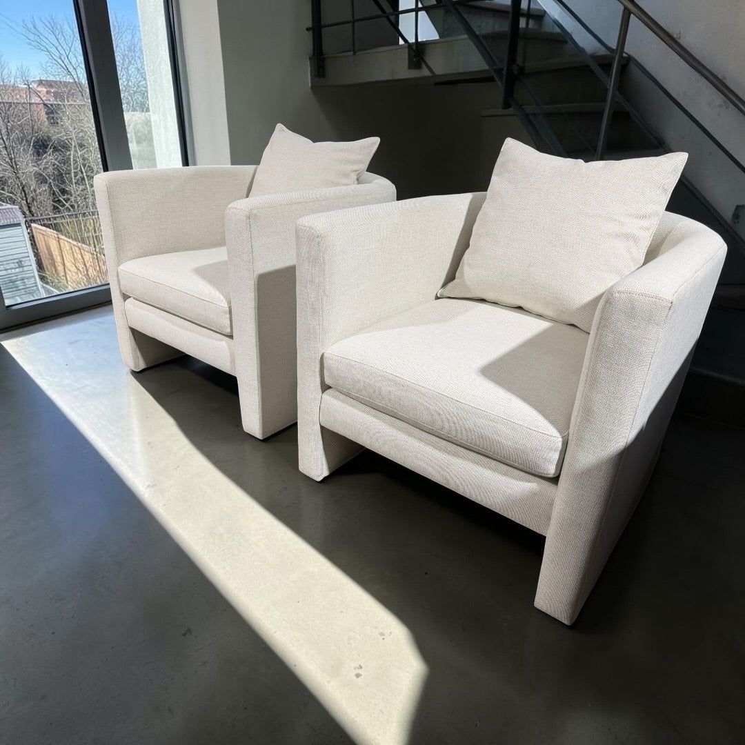 Room & Board Silva 2 x Lounge Side Chair in Sumner Ivory