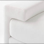 CB2 Crate & Barrel Camden 101" White Performance Fabric Sofa in Nomad Marshmallow