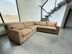 Crate & Barrel Axis 113" 3 piece Sectional in Douglas Coffee