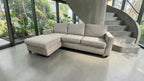 West Elm Henry 101” 2-Piece Chaise Sectional in Performance Twill Gravel