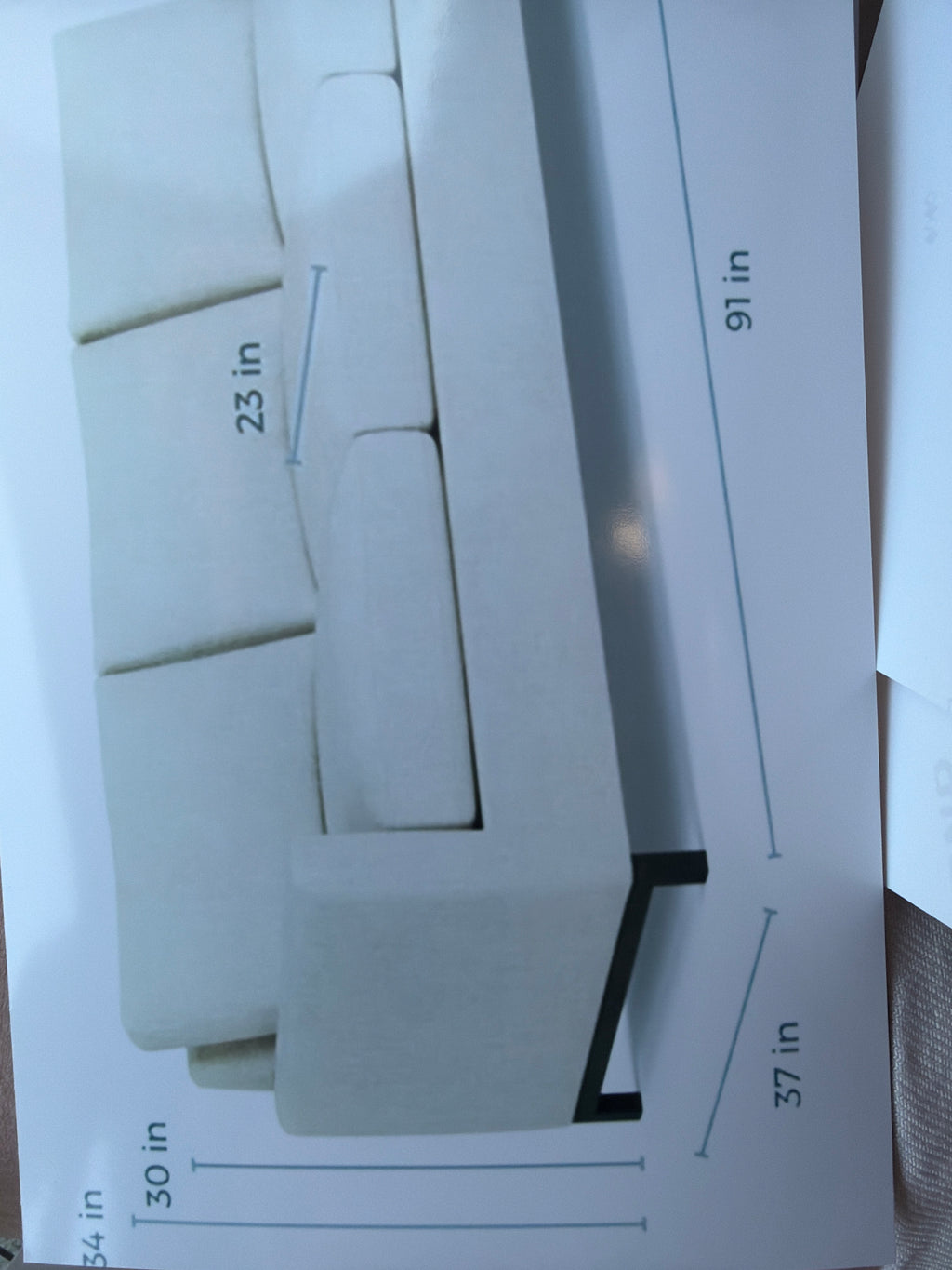 Room & Board Stevens 91” and 81” Sofas in Sumner Cadet