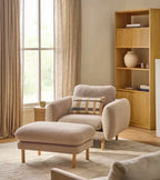 Article Sanders 37" Lounge Chair & Ottoman in Sandstone Wool Bouclé