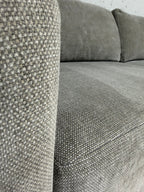Crate & Barrel Notch 128.5" Curved 3 Piece Sectional in Hansel Storm