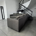 Crate & Barrel 103” 3-Piece L-Shaped Sectional Sofa in Darius Graphite