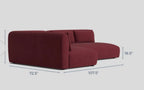 Rove Concepts Belia 80” Sofa w/ 38” Ottoman in Sage Velvet