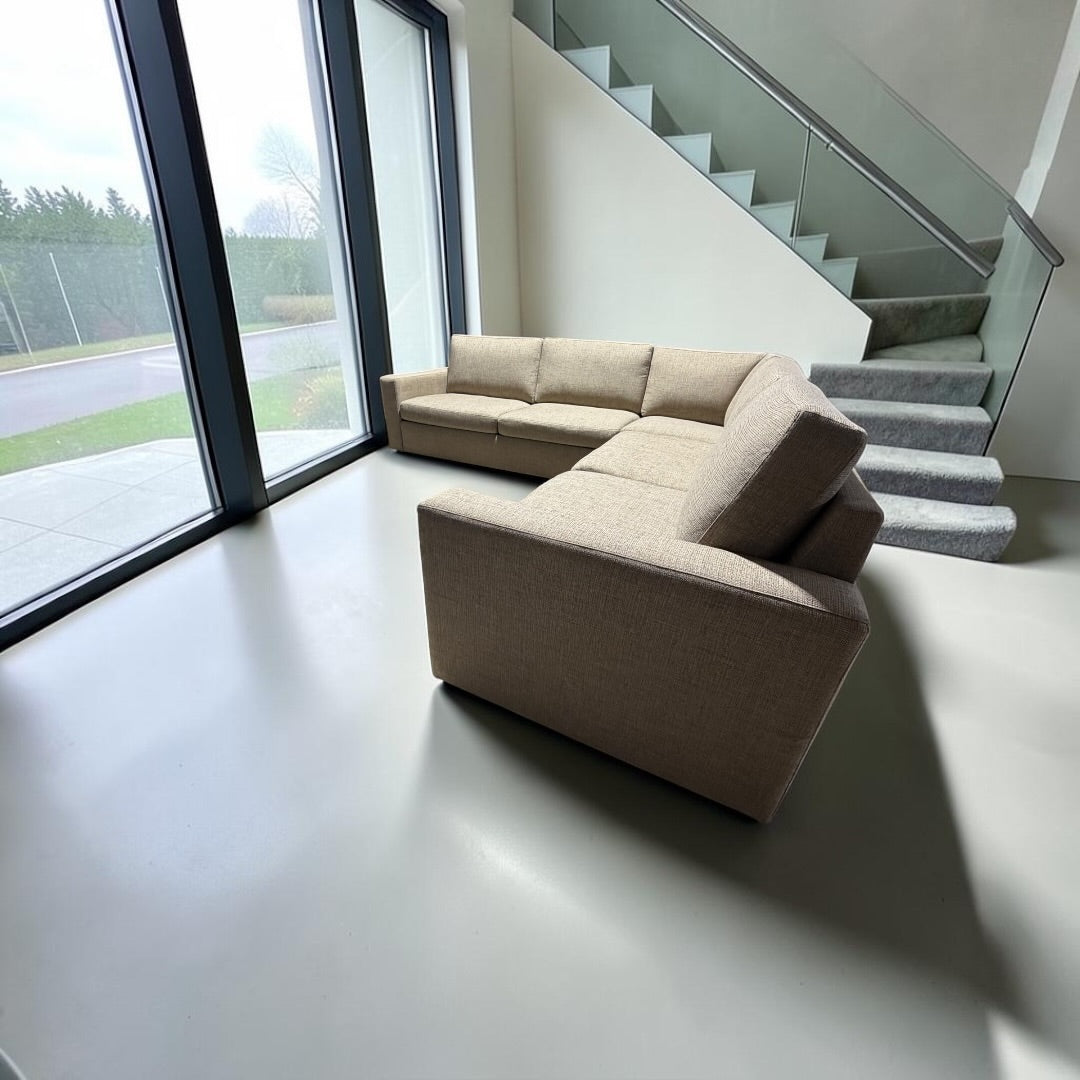 Room & Board Taft 113" 3 Piece L Shape Sectional in Tatum Stone