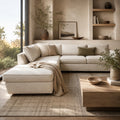 West Elm Harris 106” 2 Piece 
L-Shaped Sectional in Heathered Tweed