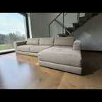 Crate & Barrel Peyton 123" 2-Piece Sectional Sofa with Right-Arm Chaise in Macey Cashmere