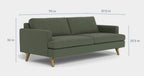 Albany Park Lido 75" Sofa in Spruce Performance Chenille