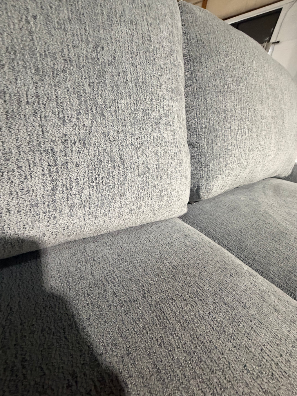 Arhaus Dune 164” 4 Piece Double Sofa Chaise heavy down blend cushions in Cushing fabric.