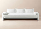 CB2 Crate & Barrel Camden 101" White Performance Fabric Sofa in Nomad Marshmallow