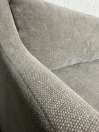 Crate & Barrel Notch 128.5" Curved 3 Piece Sectional in Hansel Storm