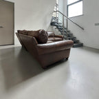 Restoration Hardware RH Original Lancaster 9ft Right Arm L- Sectional Sofa in Italian Brompton Cocoa.