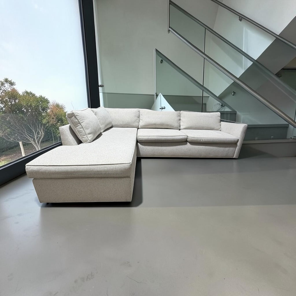 West Elm Harris 106” 2 Piece 
L-Shaped Sectional in Heathered Tweed
